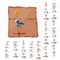 Ancient Egypt papyrus or stone column illustration