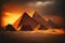 Ancient Egypt Pyramids sunset Pyramid