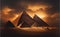 Ancient Egypt Pyramids sunset Pyramid