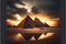 Ancient Egypt Pyramids sunset Pyramid