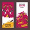 Ancient Egypt vertical banner, vector illustration. Explore Egyptian culture, sightseeing tour promotion, museum ticket