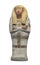 Ancient Egyptian burial figure isolated