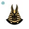 Ancient egyptian god Anubis illustration vector