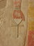 Ancient Egyptian god holding ankh - symbol of eternal life
