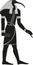 Ancient Egyptian God Thoth Silhouette