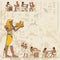Ancient egyptian hieroglyph and symbol.