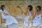 Ancient Egyptian mural from the tomb of Inkherkhau