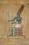 Ancient Egyptian painted relief