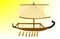 Ancient Egyptian ship with sails