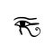 Ancient egyptian symbol of the eyes. Left eye of Horus