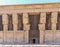 Ancient Egyptian temple Amon Ra in Luxor with columns and beautiful bas-reliefs Pharaoh`s cult