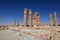 Ancient Egyptian temple of Tutankhamun on Soleb island, Sudan, Nubia