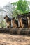 Ancient elephant statue in Chang Lom temple