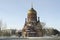 The ancient Epiphany Church 1888, Sunny winter day. Saint Petersburg