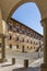 The ancient Episcopal Seminary of San Miniato Pisa, Italy, framed in an arch