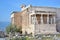 The ancient Erechtheion temple at Acropolis Athens Greece