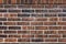 Ancient exterior architecture brown brick wall, rough surface