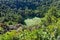 Ancient extinct volcano crater. Trou aux Cerfs,