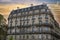 Ancient facade of the Saint-Augustin, in a luxury district of Paris.