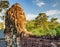 Ancient face-tower of Bayon temple in Angkor Thom, Cambodia