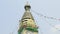 Ancient famous Sawayambhunath monkey temple in Kathmandu, Nepal.