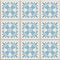 Ancient floor ceramic tiles. Victorian English floor tiling design, seamless vector pattern