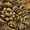 ancient floral wood carving: timeless craftsmanship, ai generated.& x22;