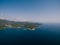 The ancient fort Arza at the entrance to the Bay of Kotor in Montenegro, in the Adriatic Sea, on the peninsula of