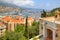 Ancient fortification and view of Monte Carlo.