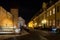 Ancient fortification wall in old Riga - famous European city where tourists can find a unique atmosphere of Middle Ages