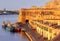 Ancient fortifications of Valletta at dawn. Malta.