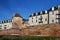 Ancient fortified wall in the French city Le Mans