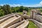 Ancient fortress Momcilov Grad in Pirot, Serbia. Outside view of Ruins of Historical Pirot Fortress, Southern and Eastern Serbia