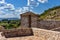 Ancient fortress Momcilov Grad in Pirot, Serbia. Outside view of Ruins of Historical Pirot Fortress, Southern and Eastern Serbia