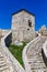 Ancient fortress Momcilov Grad in Pirot, Serbia. Outside view of Ruins of Historical Pirot Fortress, Southern and Eastern Serbia