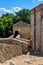 Ancient fortress Momcilov Grad in Pirot, Serbia. Outside view of Ruins of Historical Pirot Fortress, Southern and Eastern Serbia