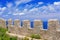 Ancient fortress on mountain in Cefalu city on Sicily island