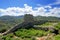 Ancient fortress on mountain in Cefalu city on Sicily island