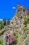 The ancient fortress of Narikala. View from the side of the National Botanical Garden. Georgia. Tbilisi