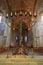 Ancient fresco and large candle inside the Brunswick cathedral