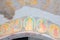 Ancient frescoes on the wall