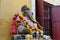 Ancient Ganesha or Ganesh figure : Lord of Success (The Hindu Elephant-Deity) at Prasat Nakhon Luang