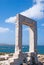 Ancient gate of Apollon temple at the island of Naxos