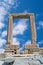 Ancient gate of Apollon temple at the island of Naxos