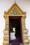 Ancient gate door entrance antique old ubosot church for thai people travelers travel visit respect praying buddha blessing holy
