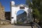 The ancient gate of Imam Shamil at the entrance to the Gunib fortress. Dagestan, Russia