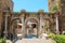 Ancient gate of Roman emperor Adrian, Antalya city, Turkey