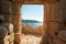 Ancient Genoese fortress doorway