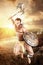 Ancient gladiator/Warrior in battle