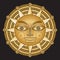 Ancient gold medallion solar